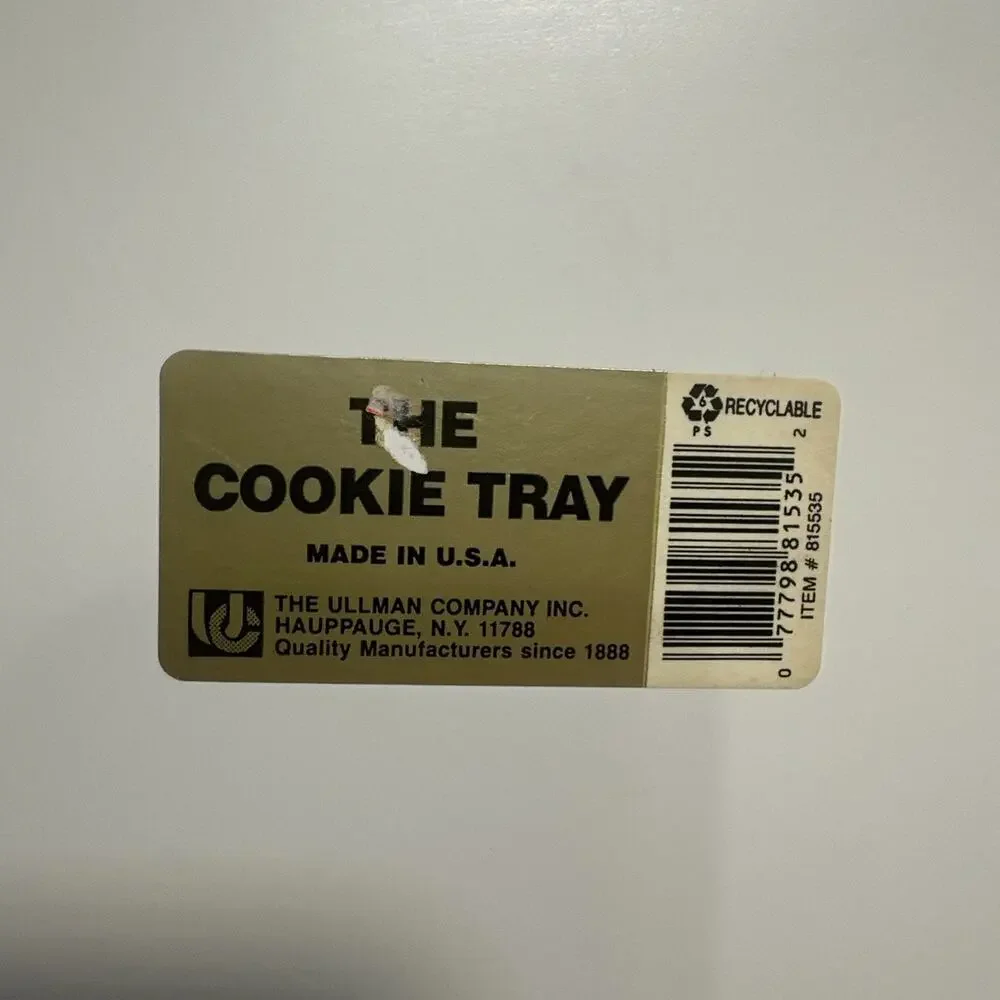 The Cookie Tray Vtg White Plastic Christmas Tree Cookie Tray Made In USA EUC